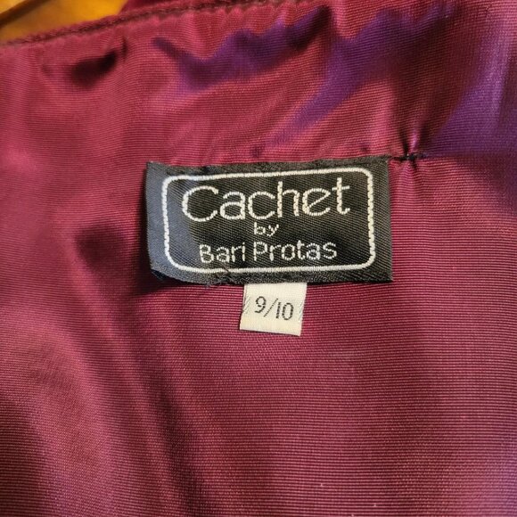 Cachet by Bart Protas Red Velvet Formal Dress - Picture 8 of 10
